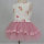 New design twill fabric pink mesh princess dress